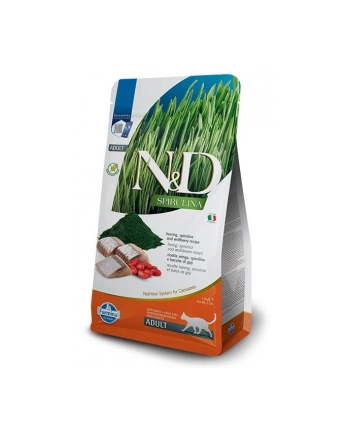 FARMINA N'amp;D SPIRULINA HERRING CAT ADULT 1,5kg nr 1