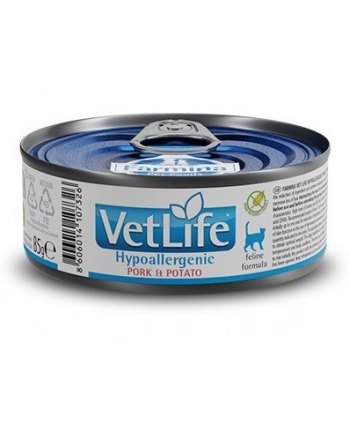FARMINA VET LIFE NATURAL DIET CAT HYPOALLERGENIC PORK'amp;POTATO 85g nr 1
