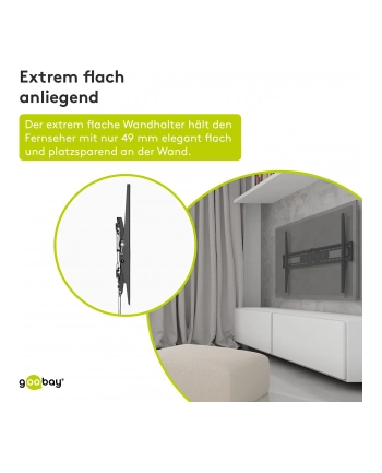 Goobay Pro TILT (XL), wall mount (Kolor: CZARNY) nr 1