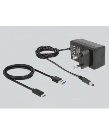 DeLOCK External USB 3.2 Gen 2 4 PortHub 10Gbps, USB Hub (Kolor: CZARNY) nr 2