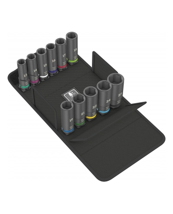 Wera 8790 C Impaktor Deep Set 1, 11 pieces, socket wrench (Kolor: CZARNY, 1/2'', in textile box) nr 1