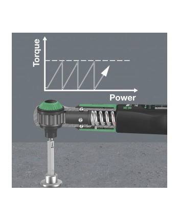 Wera torque wrench Safe-Torque A 2 (Kolor: CZARNY/green, 1/4'' hexagon, 2-12 Nm) nr 2