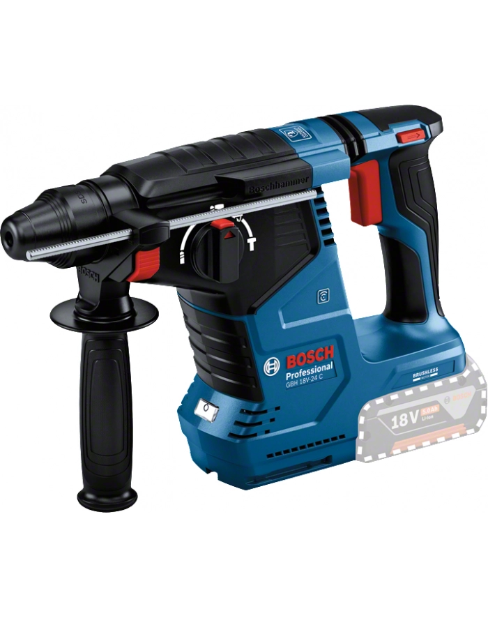 bosch powertools Bosch Cordless Hammer Drill GBH 18V-24 C Professional solo, 18V (blue/Kolor: CZARNY, without battery and charger, with Bluetooth) główny