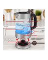 ProfiCook glass kettle PC-WKS 1229 G (stainless steel/Kolor: CZARNY, 1 liter) - nr 9