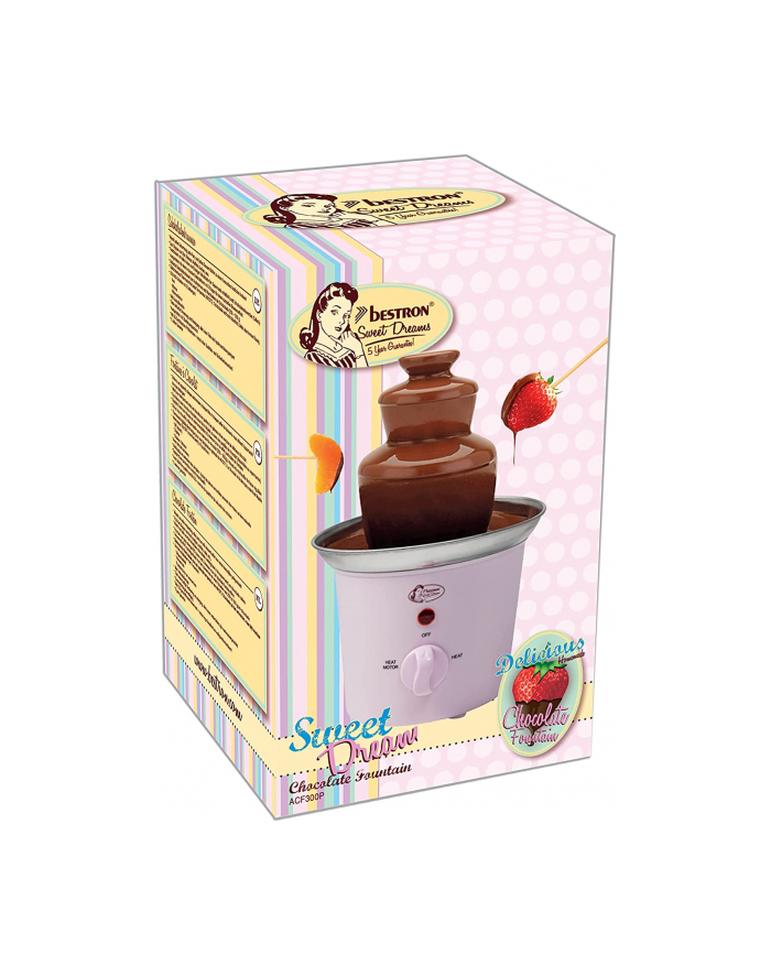 Bestron ACF300P, Chocolate Fountain (pink) główny