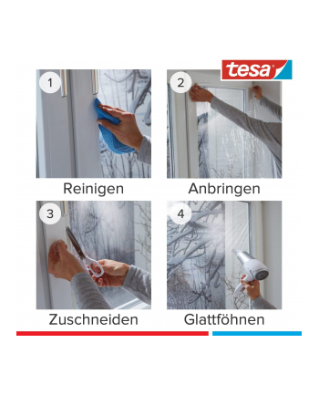 Tesa tesamoll Thermo Cover, window insulating film, insulation (transparent, 4 meters x 1.5 meters)