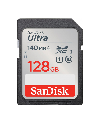 SanDisk Ultra 128GB GB SDXC, memory card (Kolor: CZARNY, UHS-I U1, Class 10)