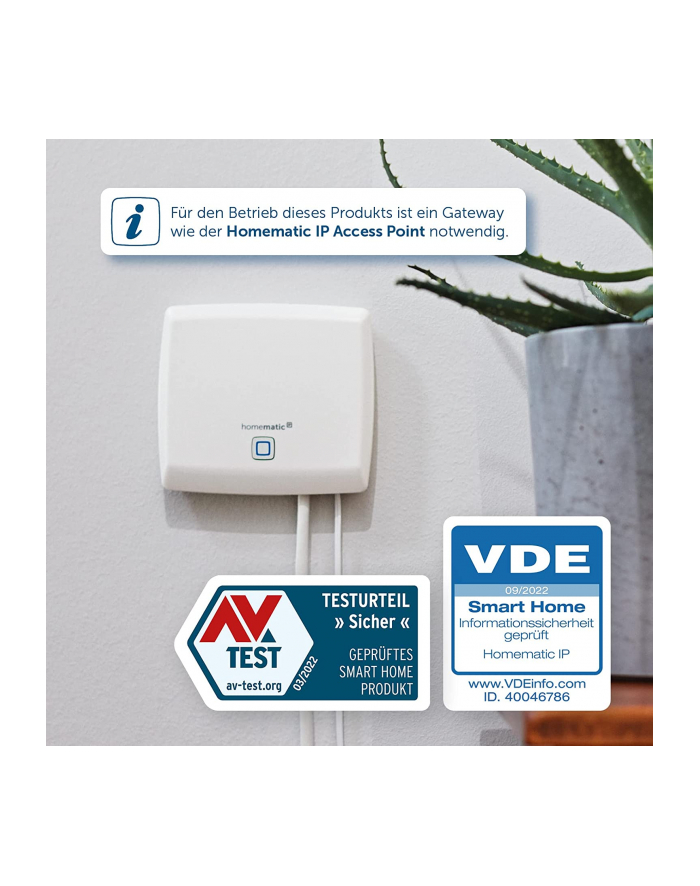 Homematic IP radiator thermostat compact - 2 (HmIP-eTRV-C-2), heating thermostat główny