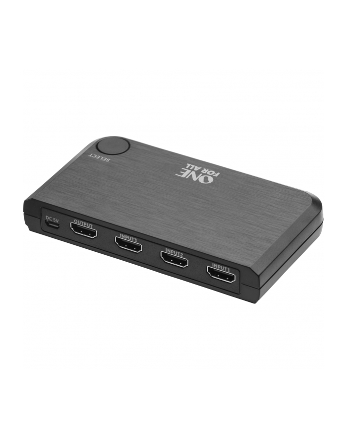 One for all intelligent HDMI switch SV1632 4K, HDMI switch (Kolor: CZARNY, full HD HDMI switch) główny