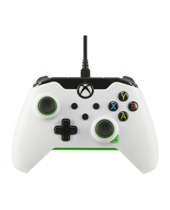 PDP Wired Controller - Neon White, Gamepad (Kolor: BIAŁY/green, for Xbox Series X|S, Xbox One, PC)