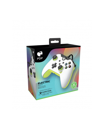 PDP Wired Controller - Electric White, Gamepad (Kolor: BIAŁY/neon green, for Xbox Series X|S, Xbox One, PC)