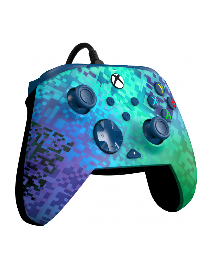 PDP Rematch Advanced Wired Controller - Glitch Green, Gamepad (green/purple, for Xbox Series X|S, Xbox One, PC) główny