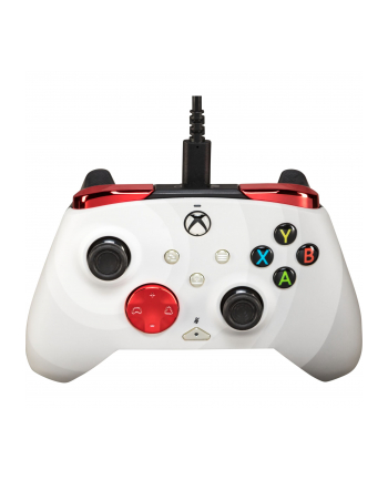 PDP Rematch Advanced Wired Controller - Radial White, Gamepad (grey/red, for Xbox Series X|S, Xbox One, PC)