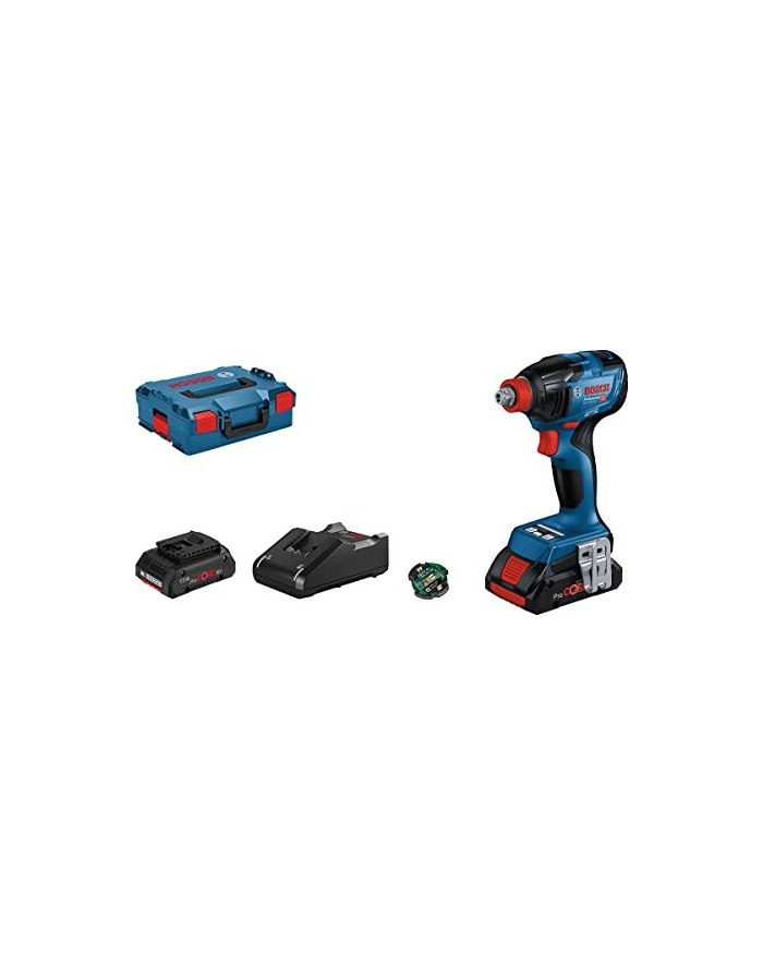 bosch powertools Bosch Cordless impact wrench GDX 18V-210 C Professional, 18V (blue/Kolor: CZARNY, 2x Li-Ion battery ProCORE18V 4.0Ah, Bluetooth module, L-BOXX) główny