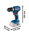 bosch powertools Bosch Cordless Impact Drill GSB 18V-45 Professional solo, 18V (blue/Kolor: CZARNY, without battery and charger) - nr 3