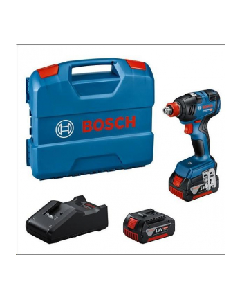 bosch powertools Bosch Cordless Impact Wrench GDX 18V-200 Professional, 18V (blue/Kolor: CZARNY, 2x Li-Ion battery ProCORE18V 4.0Ah, L-Case)