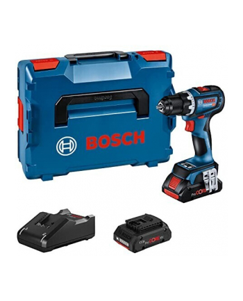 bosch powertools Bosch cordless drill GSR 18V-90 C Professional, 18V (blue/Kolor: CZARNY, 2x Li-Ion battery ProCORE18V 4.0Ah, in L-BOXX)
