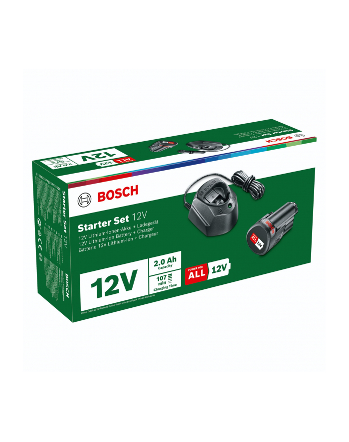 bosch powertools Bosch Starter Set 12 V (1 x 1.5 Ah, GAL 1210 CV) (Kolor: CZARNY, battery + charger) główny