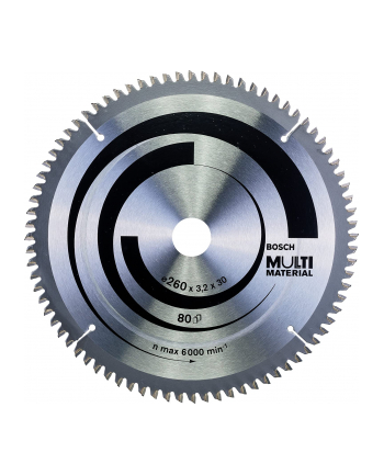 bosch powertools Bosch circular saw blade multi material, O 260mm, 80Z nr 1