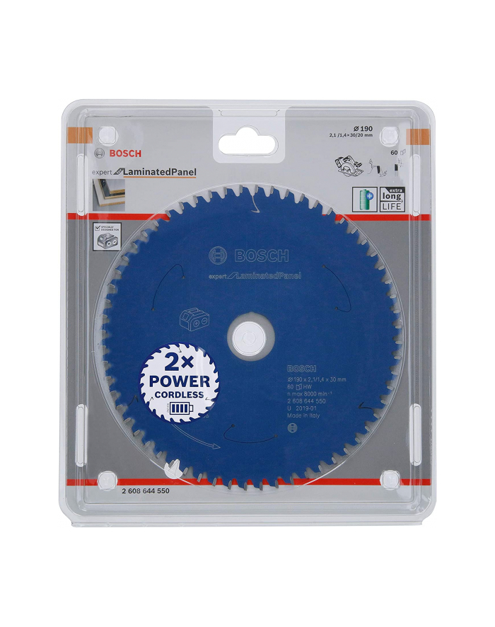 bosch powertools Bosch circular saw blade Expert for Laminated Panel, 190mm główny