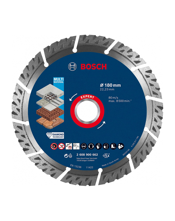 bosch powertools Bosch diamond cutting disc Expert MultiMaterial, O 180mm (bore 22.23mm) główny