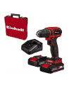 Einhell Cordless drill TE-CD 18/40 Li BL (red/Kolor: CZARNY, 2x Li-Ion batteries 2.0Ah, in case) - nr 1