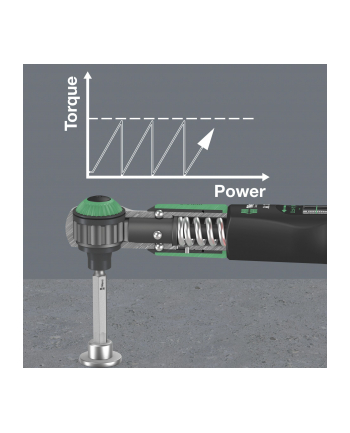 Wera torque wrench Safe-Torque A 2 (Kolor: CZARNY/green, 1/4'' hexagon, 2-12 Nm)