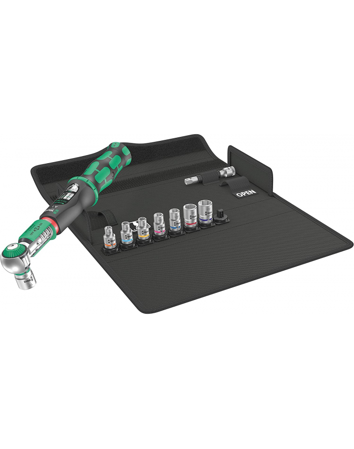 Wera Safe-Torque A 1 Imperial Set 1, 10 pieces, torque wrench (Kolor: CZARNY/green, 1/4'' square, 2-12 Nm) główny