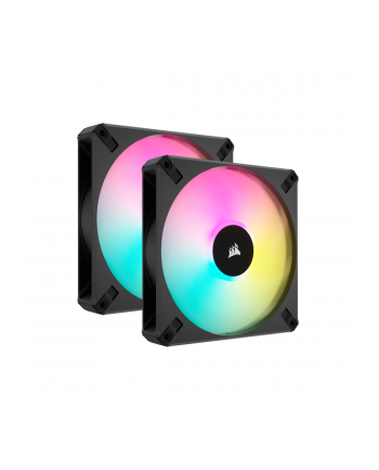 Corsair iCUE AF140 RGB ELITE 140 mm PWM, case fan (Kolor: CZARNY, 2-pack, incl. controller)