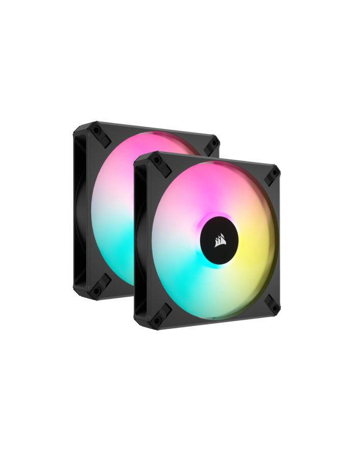 Corsair iCUE AF140 RGB ELITE 140 mm PWM, case fan (Kolor: CZARNY, 2-pack, incl. controller) główny