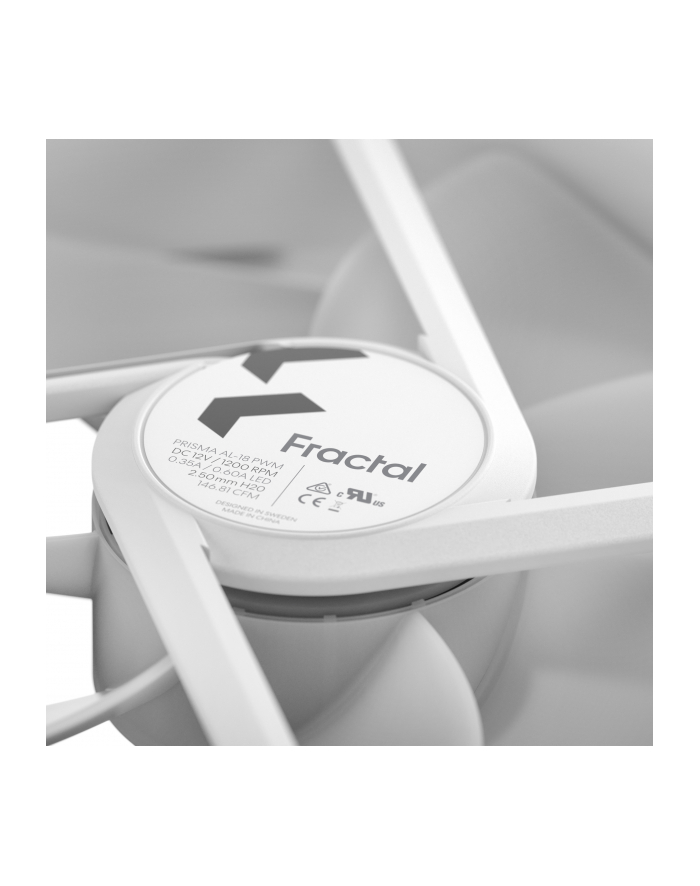 Fractal Design Prisma AL-18 ARGB PWM Kolor: BIAŁY, case fan (Kolor: BIAŁY) główny