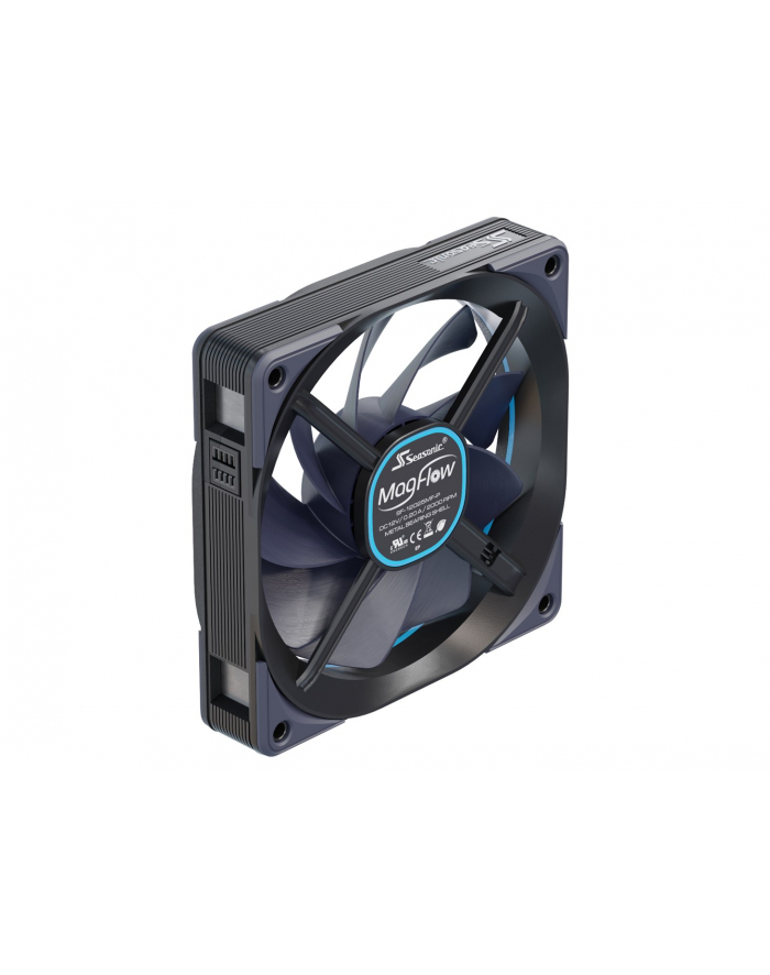 Seasonic MagFlow 1225 PWM, case fan (Kolor: CZARNY, 1-fan kit) główny