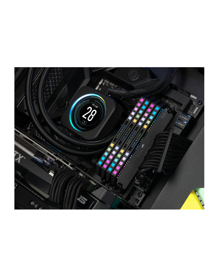 Corsair DDR5 64GB 5600 - CL - Quad-Kit - DIMM, CMT64GX5M4B5600Z36, Dominator Platinum, EXPO, Quad-Kit Kolor: CZARNY główny