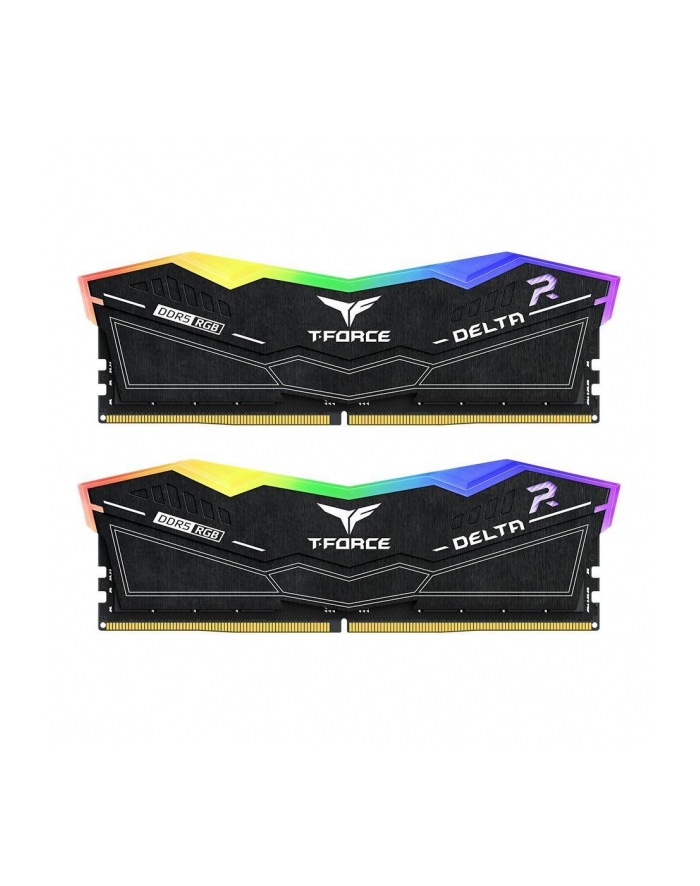 Team Group DDR5 32GB - 7800 - CL - 38 - Dual-Kit - DIMM - FF3D532G7800HC38DDC01, Delta RGB, XMP, Kolor: CZARNY główny