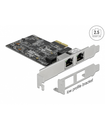 DeLOCK PCI Express x2 Card to 2 x RJ45 2.5 Gigabit LAN RTL8125 LAN Adapter