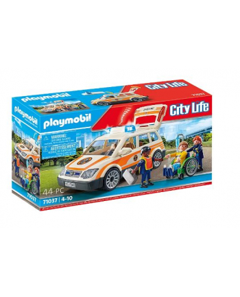 PLAYMOBIL 71037 emergency doctor car, construction toy