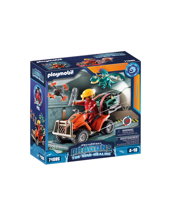 PLAYMOBIL 71085 Dragons: The Nine Realms - Icaris Quad ' Phil Construction Toy główny