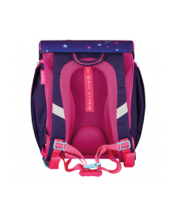 Herlitz FiloLight Plus Pink Stars, school bag (pink/purple, incl. filled 16-piece school case, pencil case, sports bag)