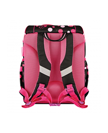 Herlitz UltraLight Plus Cats ' Dots, school bag (pink/brown, incl. 16-piece school case, pencil case, sports bag)
