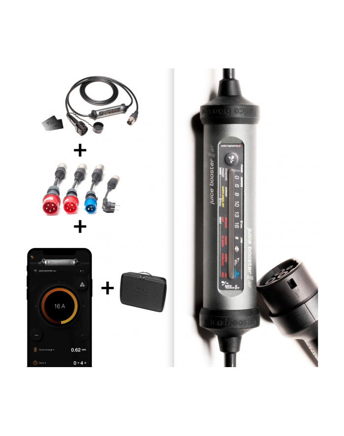 Juice Technology Juice Booster3 air Country (wersja europejska) Traveler Set, Wallbox (anthracite/Kolor: CZARNY, 1.4 - 11 kW, 3.1 meter cable) główny