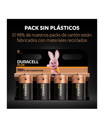 Duracell Plus C, battery (4 pieces, C)