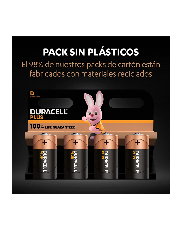 Duracell Plus C, battery (4 pieces, C) główny