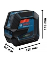 bosch powertools Bosch combi laser GCL 2-50 G Professional, with ceiling clamp, cross line laser (blue/Kolor: CZARNY, green laser lines, with bracket RM10 Professional) - nr 12