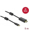DeLOCK USB adapter cable, USB-C plug > HDMI 4K plug (Kolor: CZARNY, 5 meters, active cable) - nr 8
