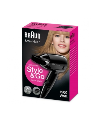 Braun Satin Hair 1 StyleandGo HD130, hair dryer (Kolor: CZARNY) nr 2