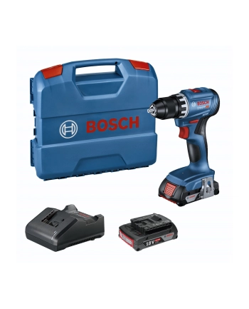 bosch powertools Bosch Cordless Drill GSR 18V-45 Professional, 18V (blue/Kolor: CZARNY, 2x Li-Ion battery 2.0Ah, in L-Case) nr 1