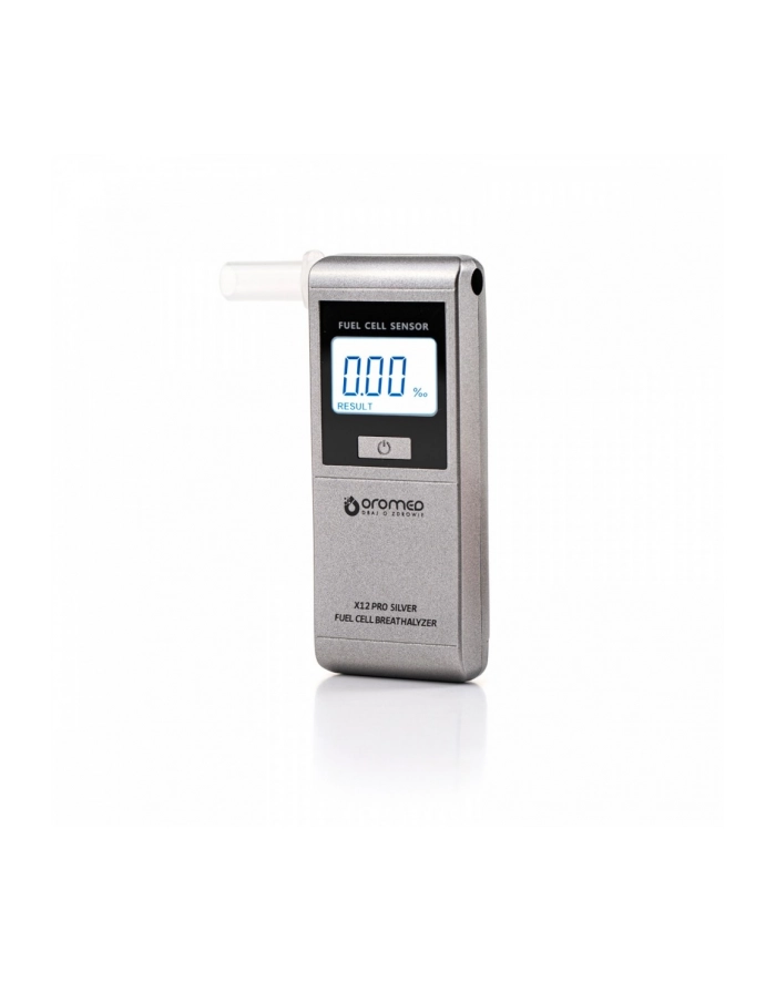 oro-med Alkomat elektrochemiczny ORO-X12 Pro Srebrny główny