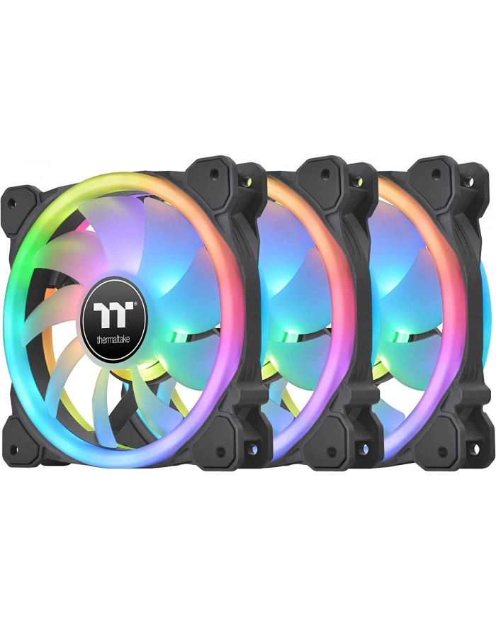 thermaltake Wentylator SwaFan 12 RGB + kontroler + zamienne łopatki (reverse), czarny główny