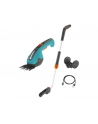 GARDENA Cordless Grass Shears ClassicCut Li Set, 3.6V (turquoise/Kolor: CZARNY, Li-Ion battery 2.5Ah, with telescopic handle and wheels) - nr 21