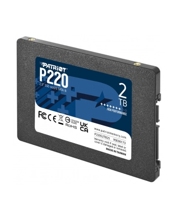 patriot Dysk SSD 2TB P220 2.5 inches 550/500MB/s SATA III nr 2